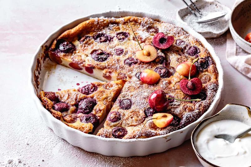 Cherry Almond Clafoutis