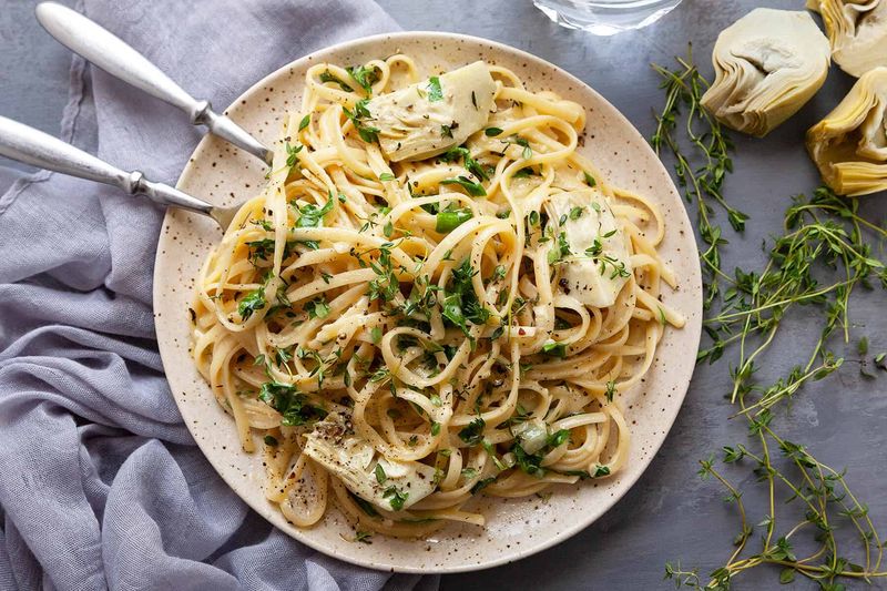 Spinach and Artichoke Pasta