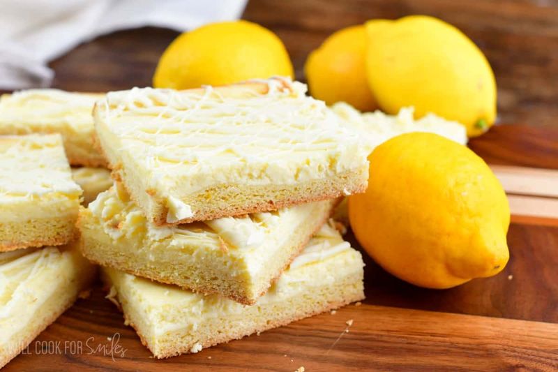 Lemon Cheesecake Cookie Bars