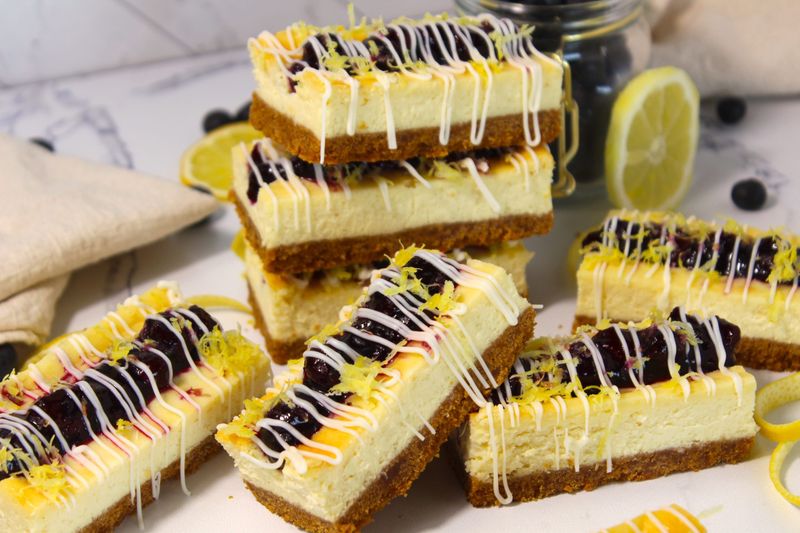 Blueberry Lemon Cheesecake Bars
