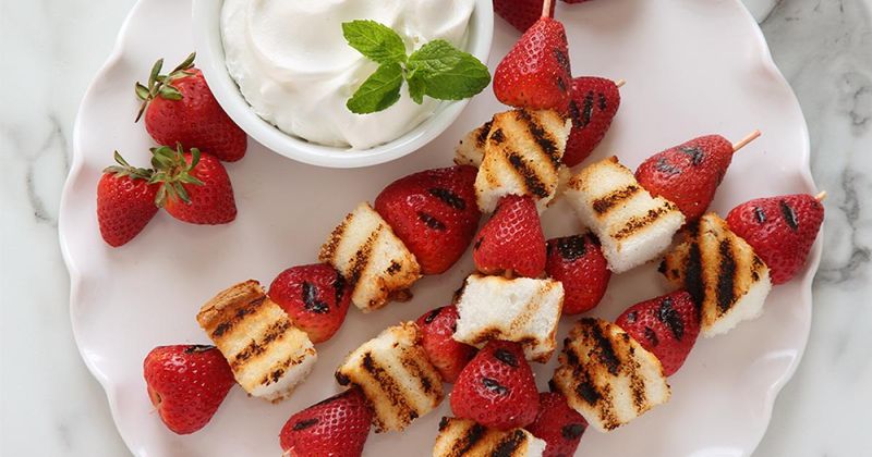 Strawberry Shortcake Skewers