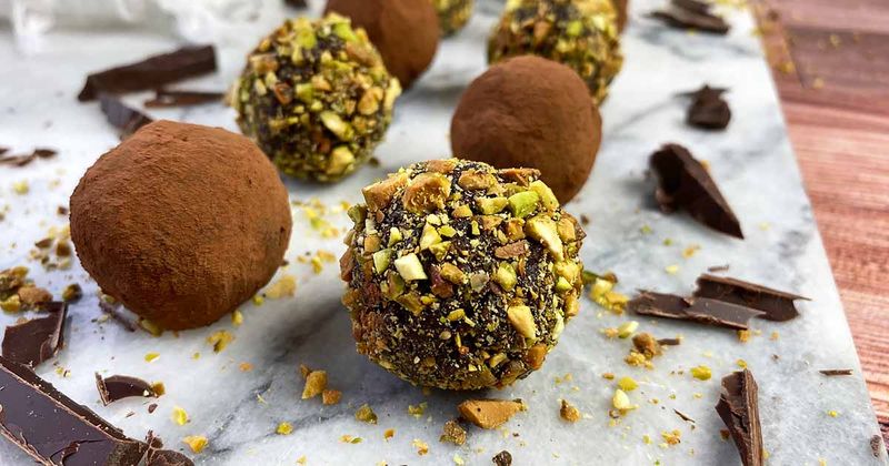 Date and Chocolate Truffles