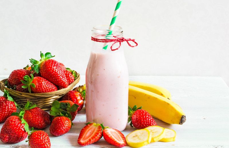 Strawberry Banana Milkshake