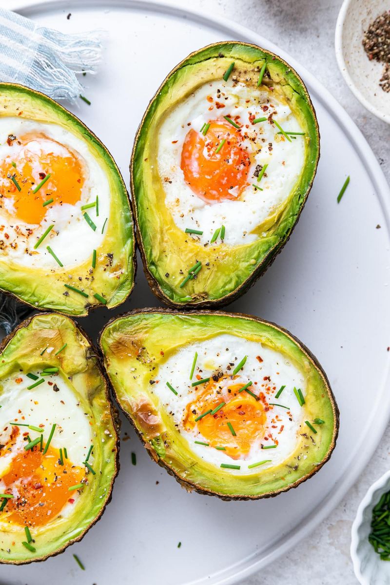 Baked Eggs in Avocado
