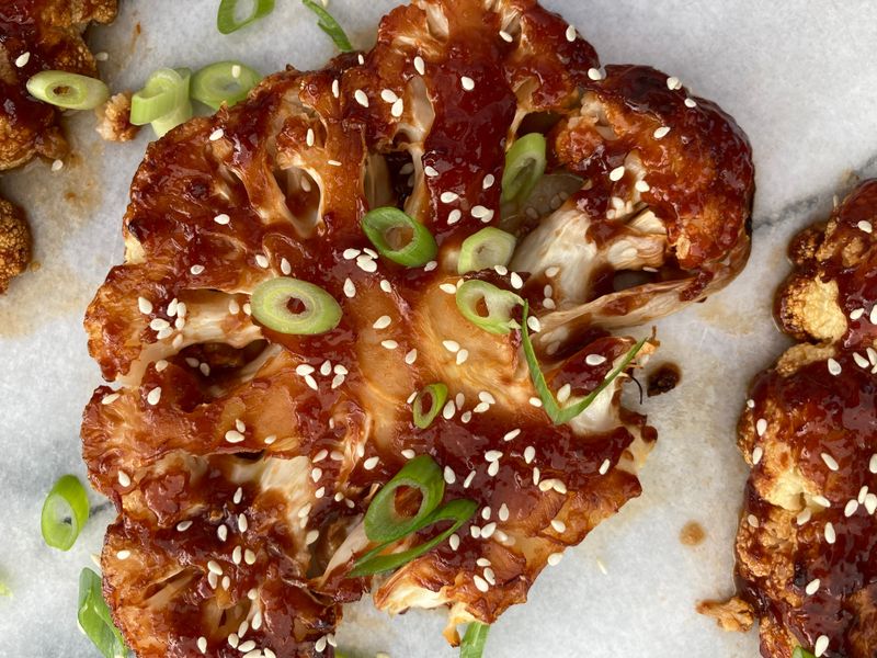 Sesame Soy Roast Cauliflower