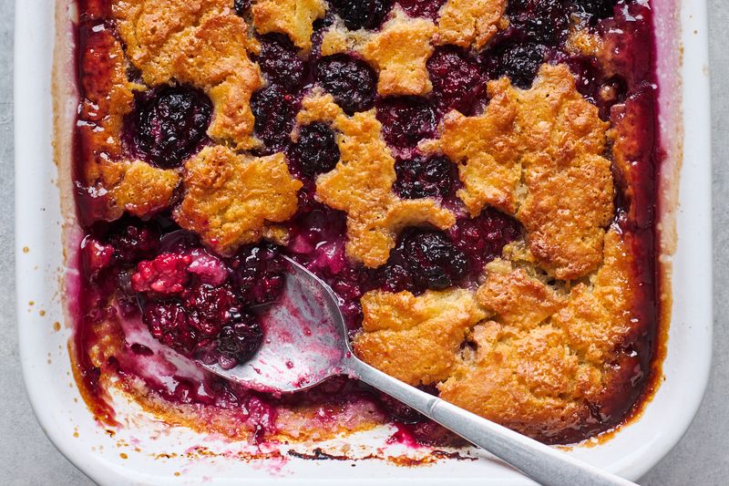 Blackberry Cream Cheese Cobbler