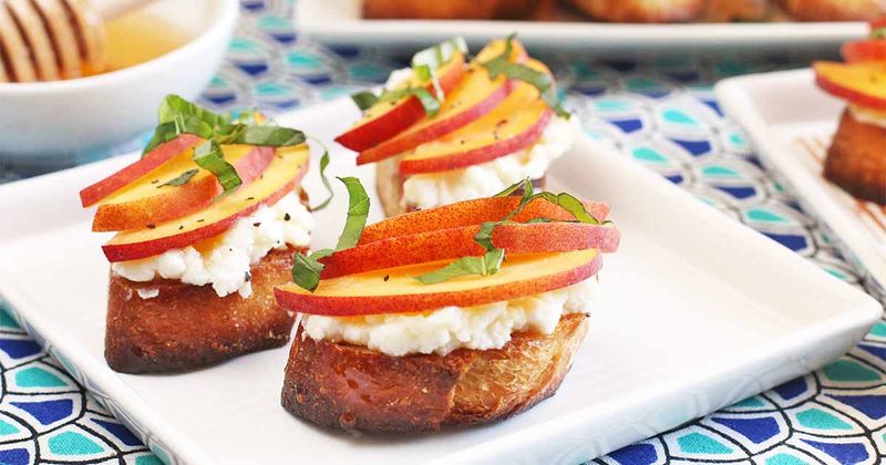 Peach and Ricotta Elegance