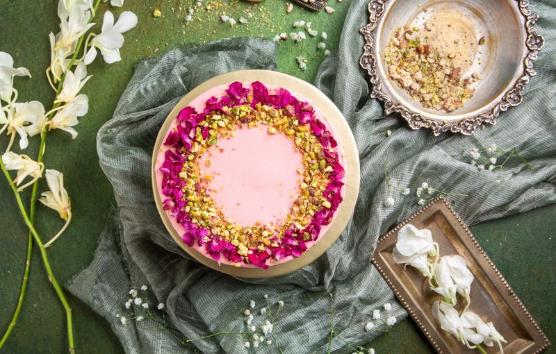Pistachio Rose Cake