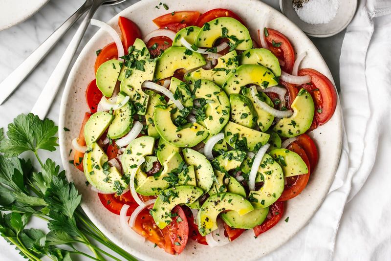 Avocado and Tomato Salad with Lime Dressing