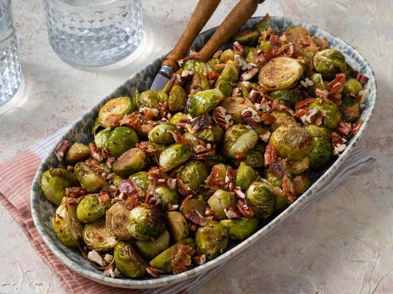 Roasted Brussels Sprouts with Balsamic Glaze