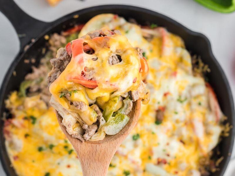 Cheesesteak Breakfast Bake