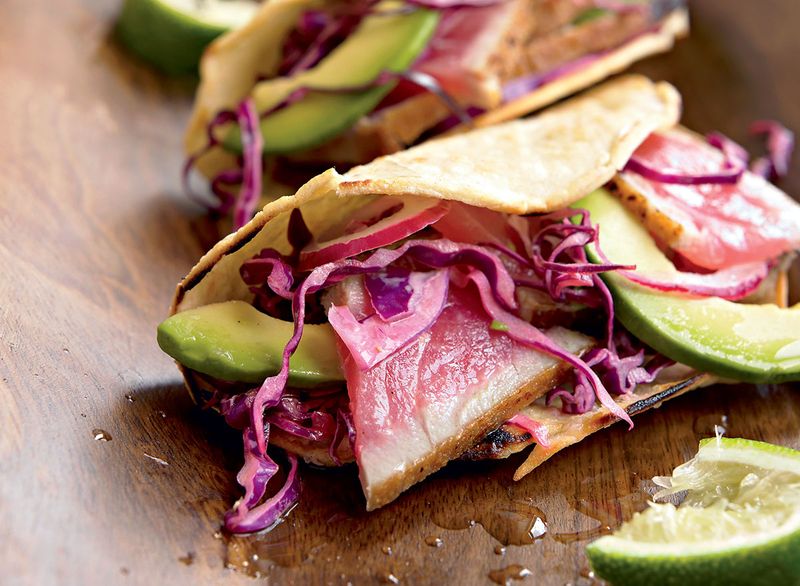Spicy Tuna Tacos