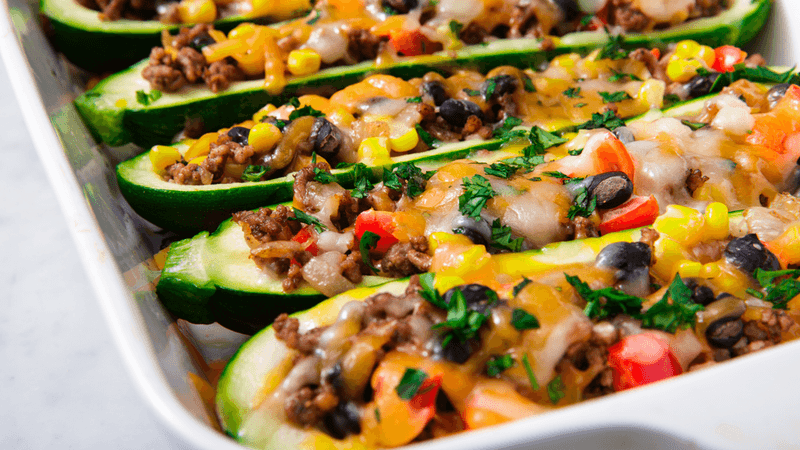 Zucchini Beef Boats