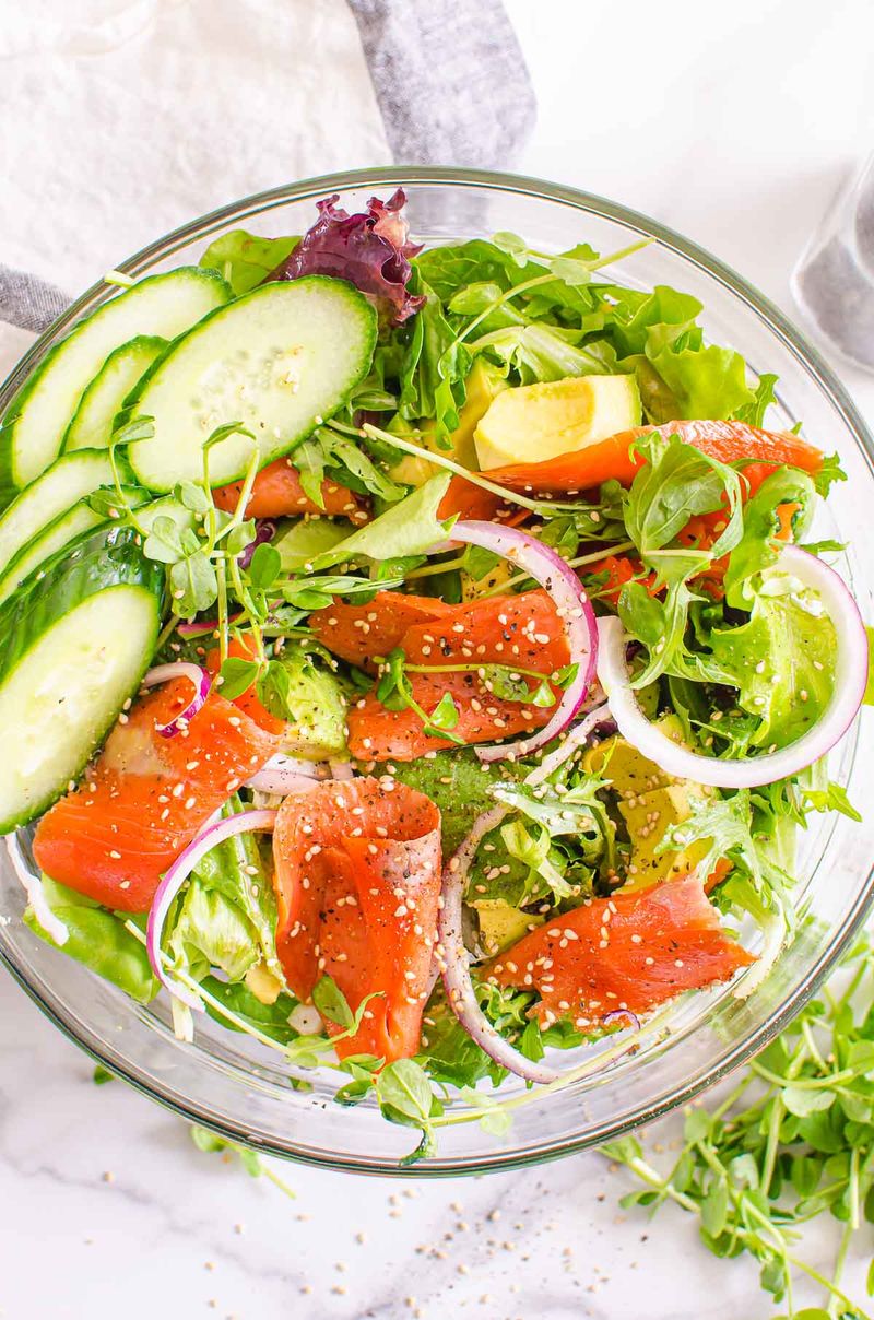 Smoked Salmon and Arugula Salad