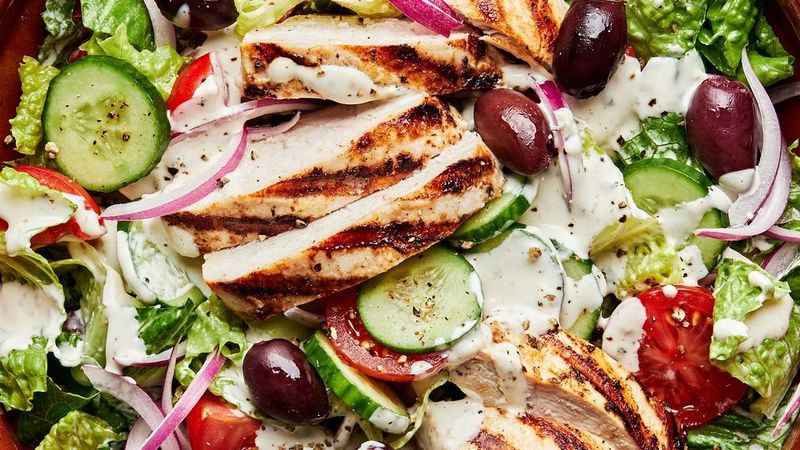 Greek Salad with Grilled Chicken