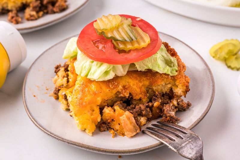 Keto Cheeseburger Casserole