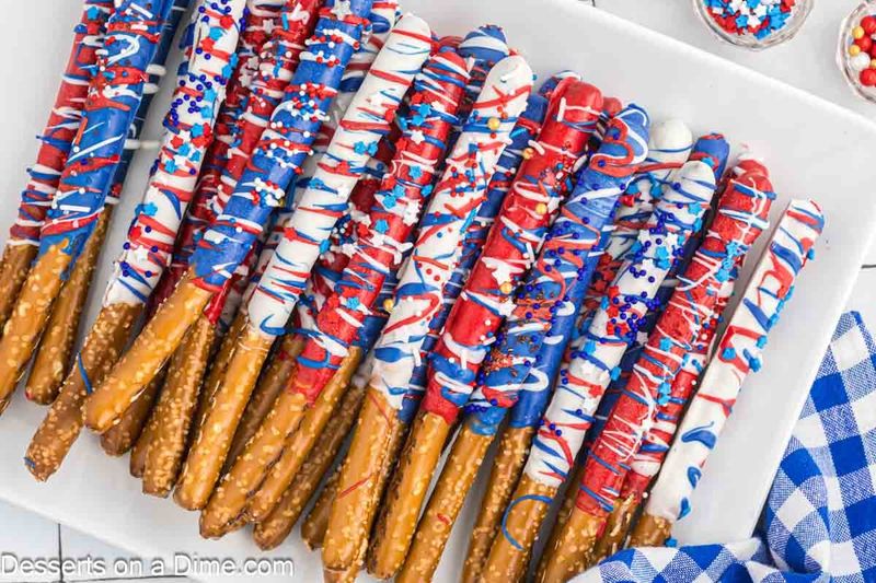 Chocolate Dipped Pretzel Rods