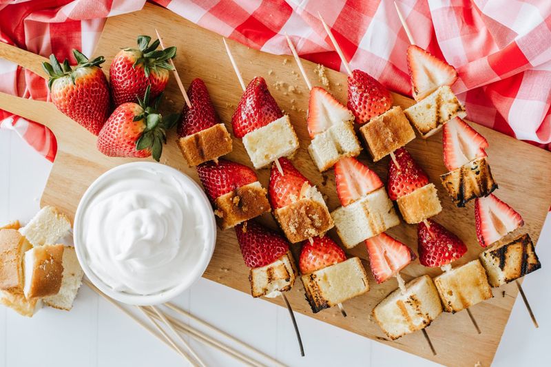 Strawberry Shortcake Skewers