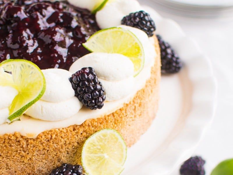 Blackberry Lime Cheesecake