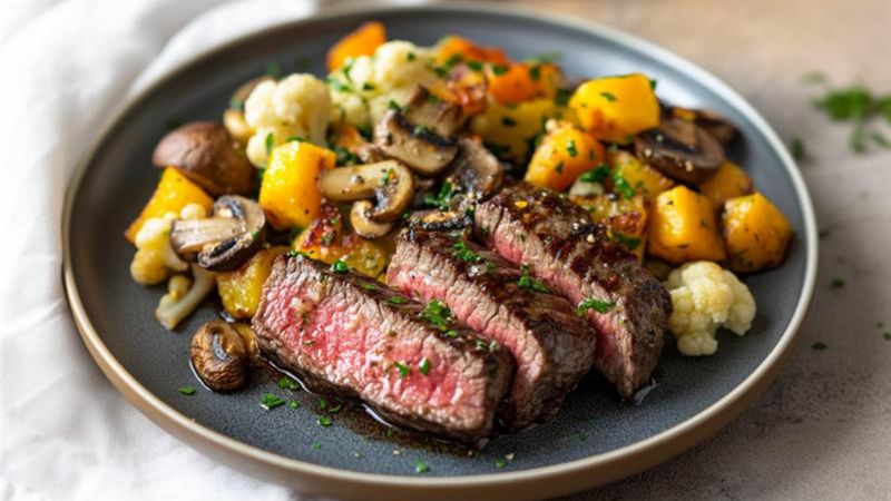 Balsamic-Glazed Flat Iron