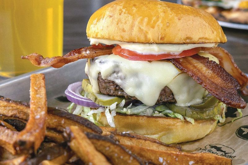 Delaware's Scrapple Cheeseburger