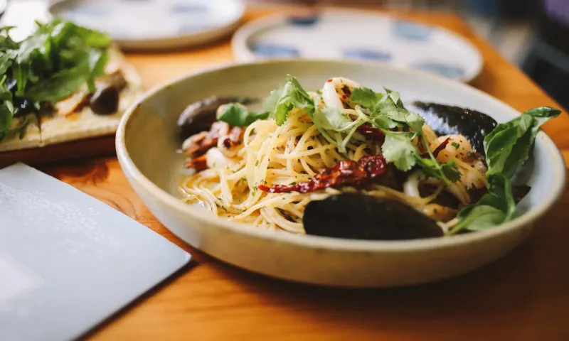 Delaware: Crab Carbonara at Harry's Savoy Grill, Wilmington