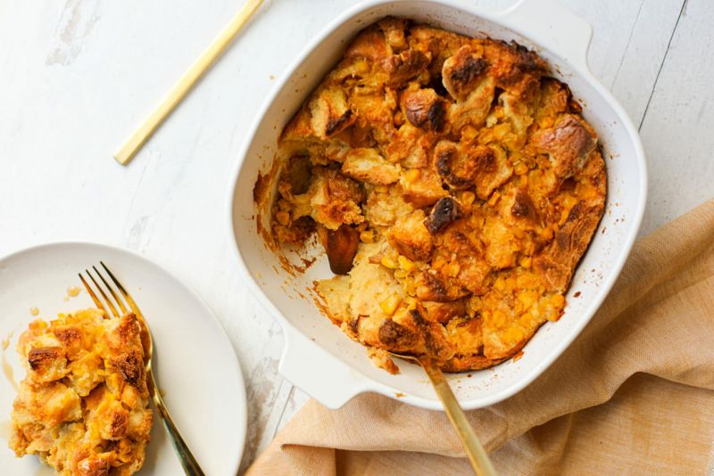 Rich Sausage & Corn Pudding