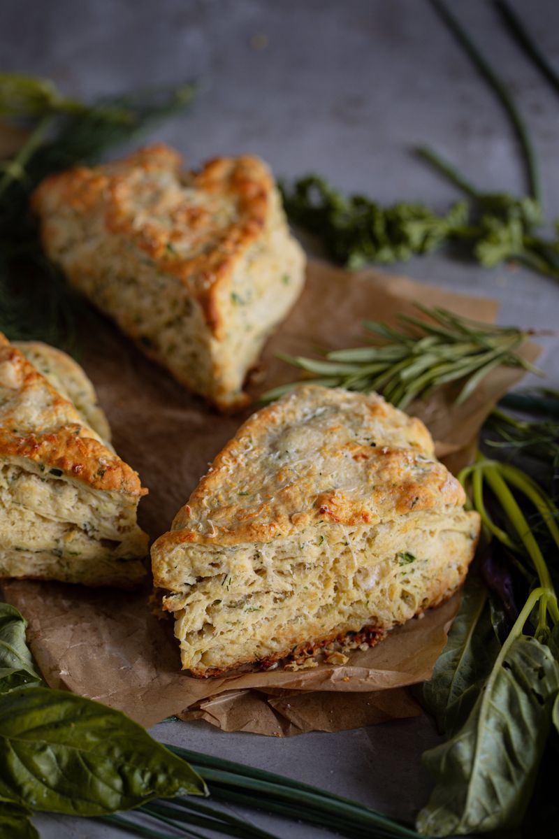 Savory Herb and Cheese Scones Casserole