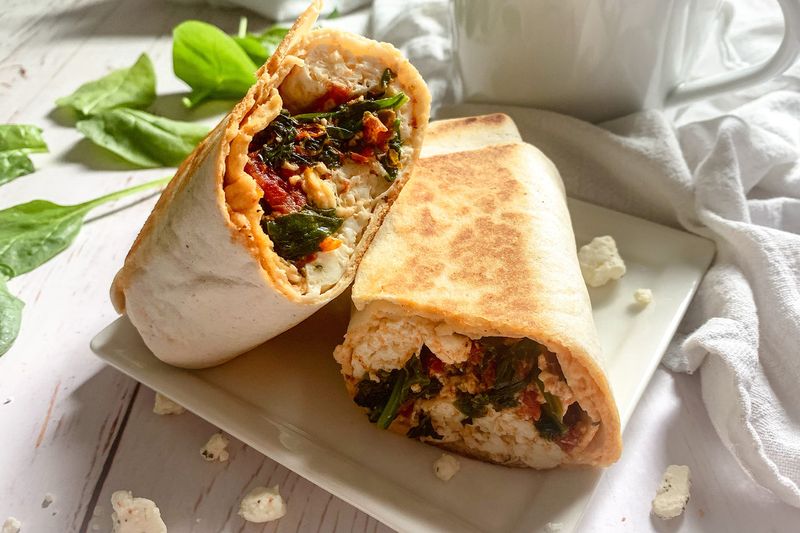 Spinach and Feta Wrap