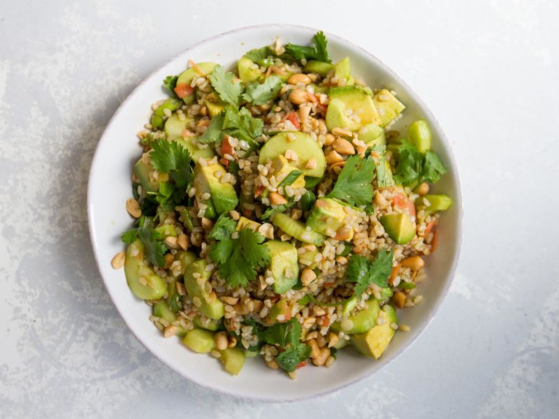Brown Rice and Avocado Harmony