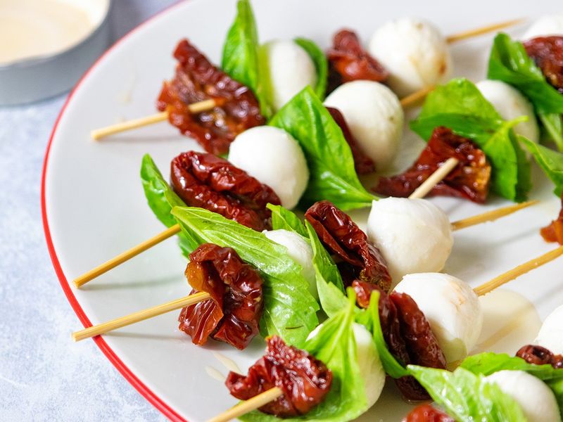 Sun-Dried Tomato Caprese