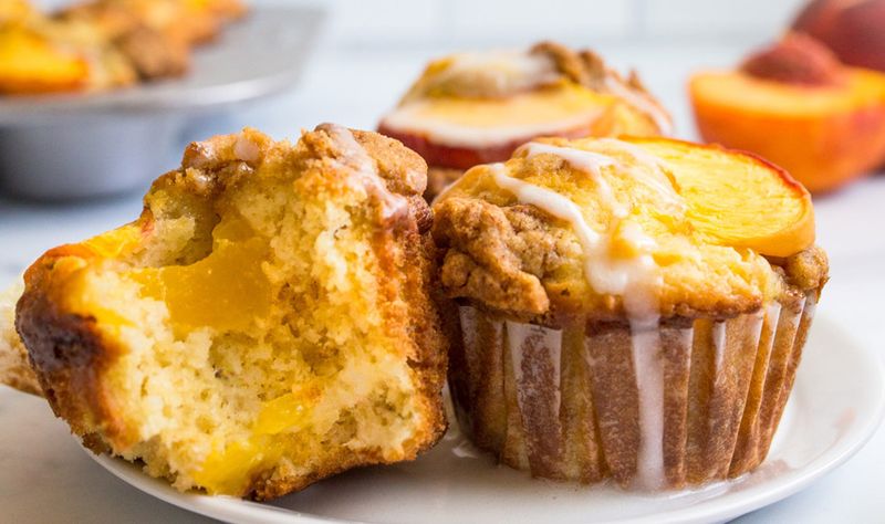 Peach Streusel Muffin