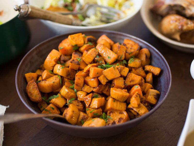 Spicy Roasted Sweet Potatoes