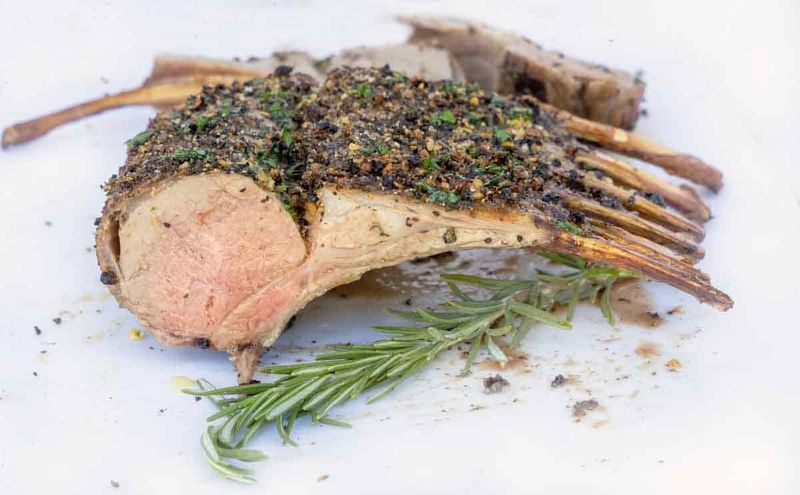 Garlic and Herb Roast Rack of Lamb