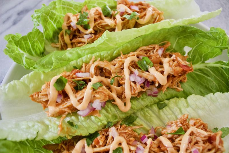 Crispy Chicken Tinga Lettuce Cups