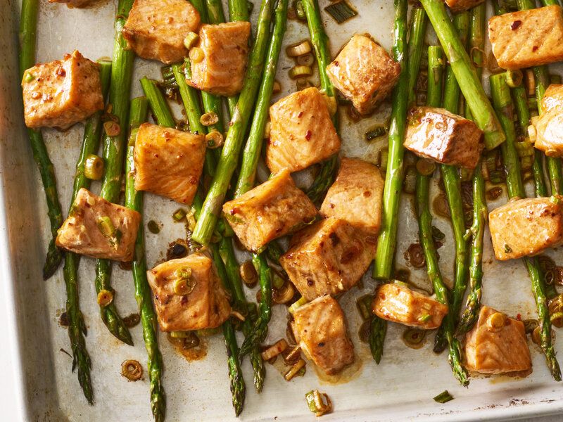 Sheet Pan Salmon with Asparagus
