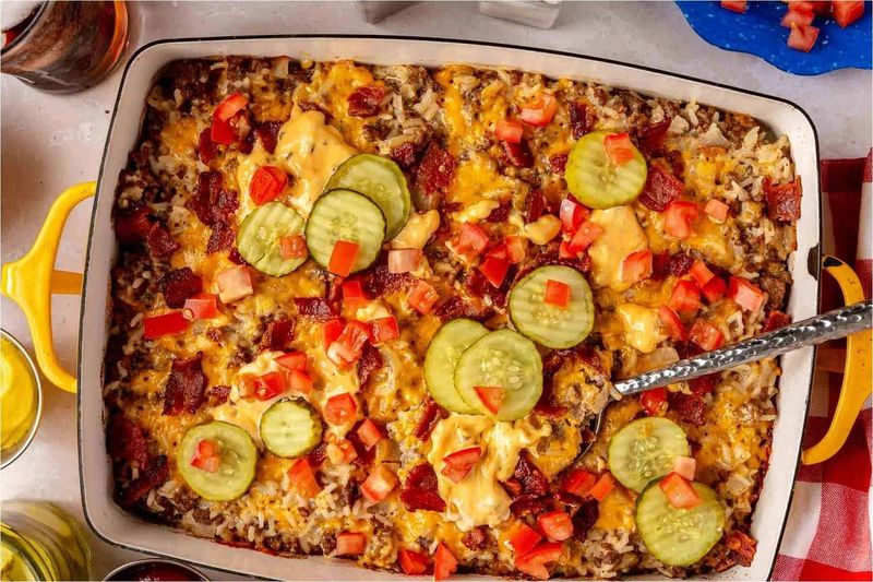 Classic American Cheeseburger Casserole