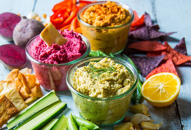 Zesty Hummus Trio