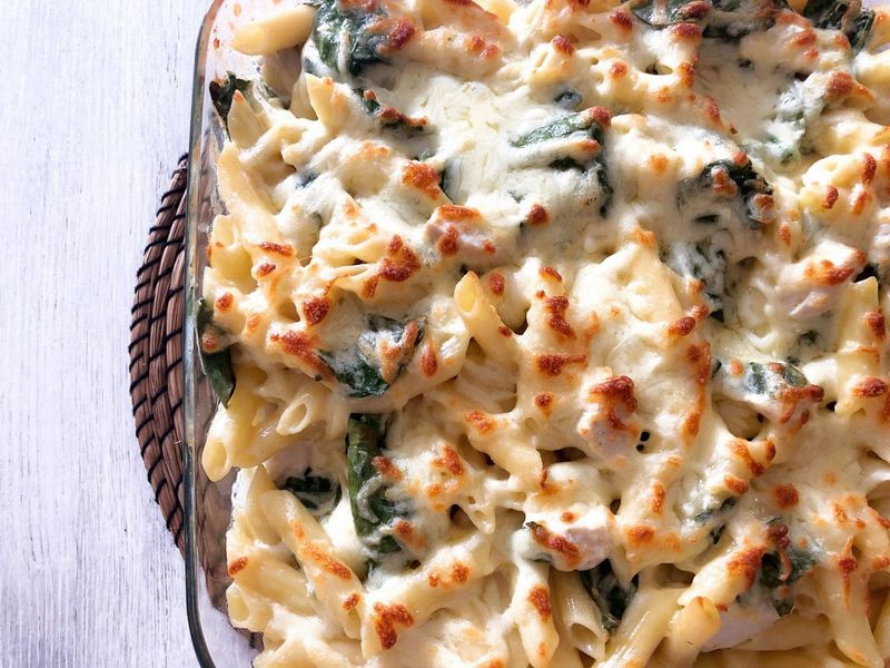 Chicken Alfredo Pasta Bake