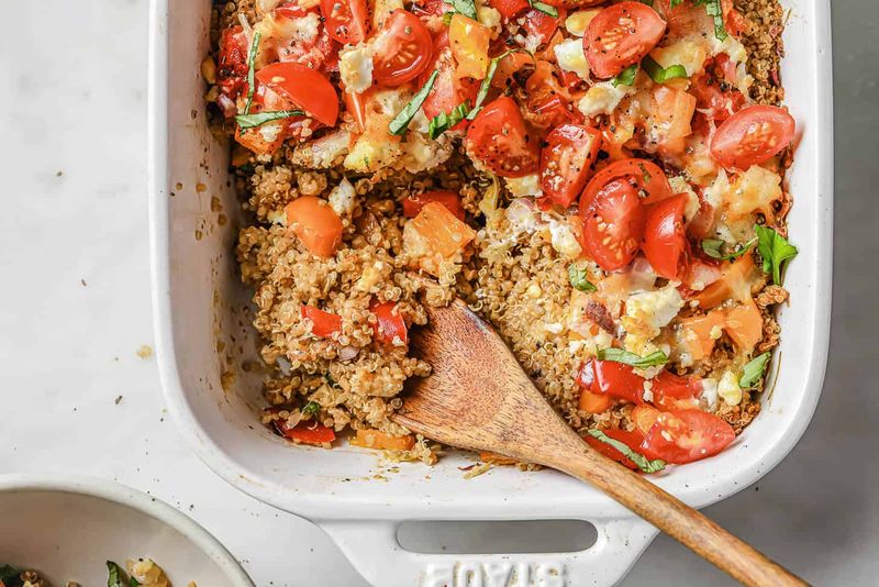 Veggie-Loaded Quinoa Casserole