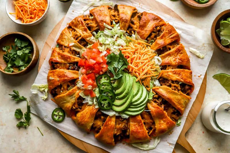 Crescent Roll Taco Ring