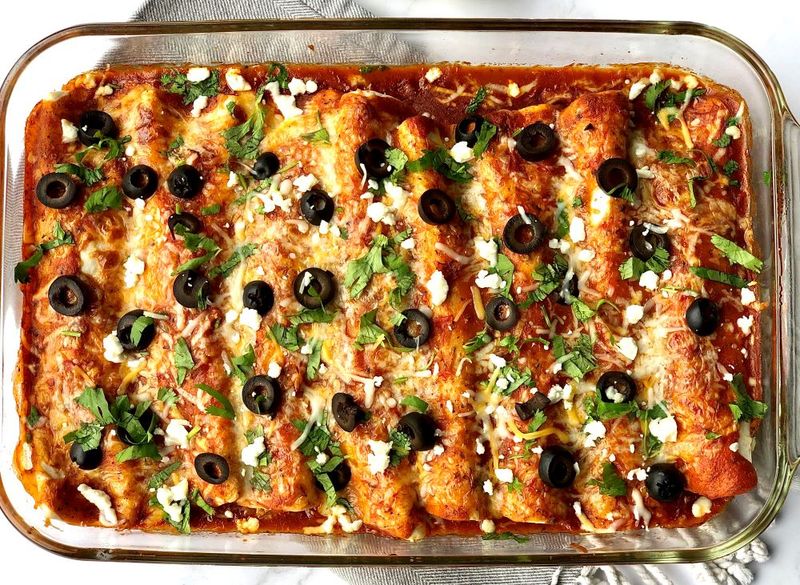 Spiced Beef and Cabbage Enchiladas