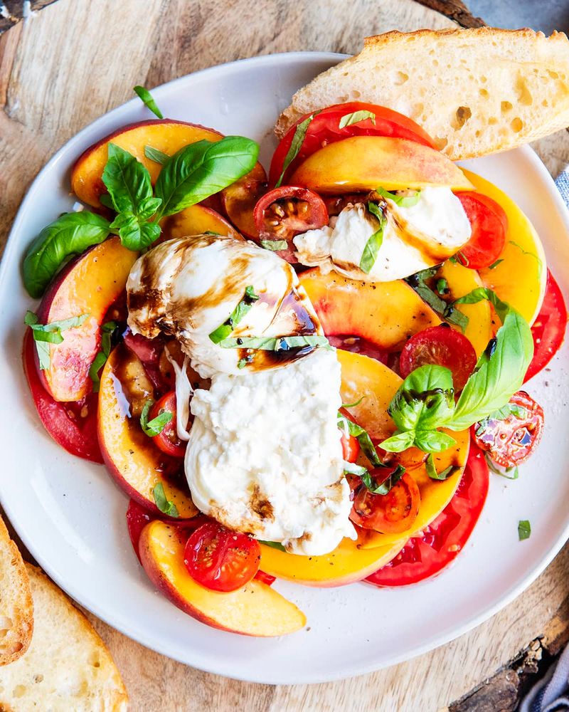 Peach Burrata Salad