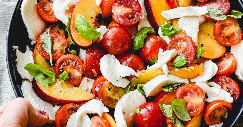 Nectarine and Mozzarella Salad
