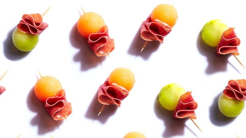 Honeydew Melon and Prosciutto Skewers