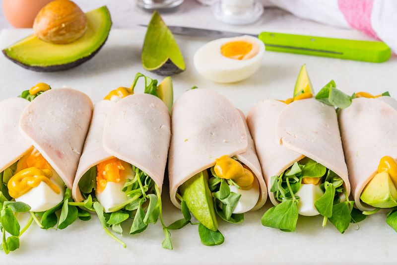 Avocado and Turkey Roll-Ups