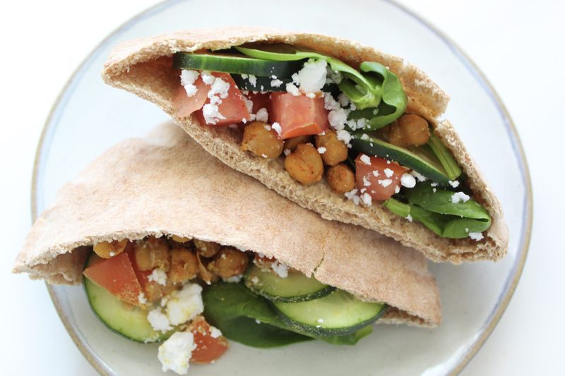 Whole Wheat Pita with Hummus