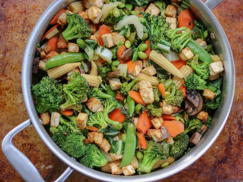 Baby Corn Stir-Fry with Tofu