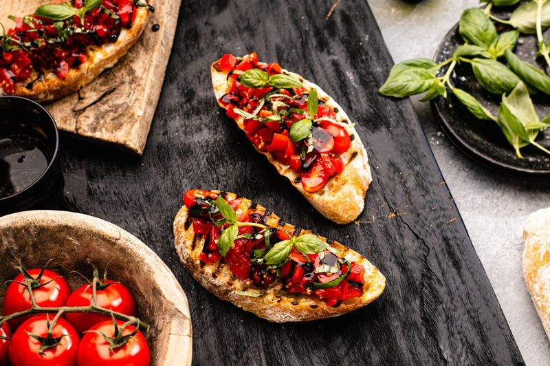 Tomato Basil Bruschetta Sandwich