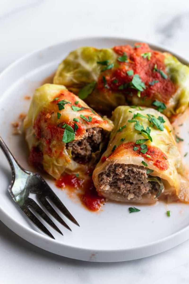 Cabbage Rolls with Ground Turkey